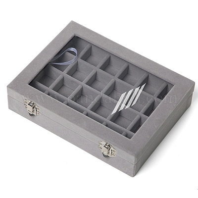 Schmuckdisplaybox für Ringe aus Samt&nbsp;PW-WG9F34A-10-1