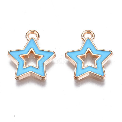 Подвески из эмали и сплава ENAM-S121-027C-1