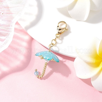 Зонтик ручной работы стеклянные бусины и акриловые подвески наборы украшений HJEW-MZ00280-04-1