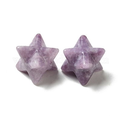 Натуральный лепидолит / фиолетовые бусины из слюды G-A206-01B-38-1