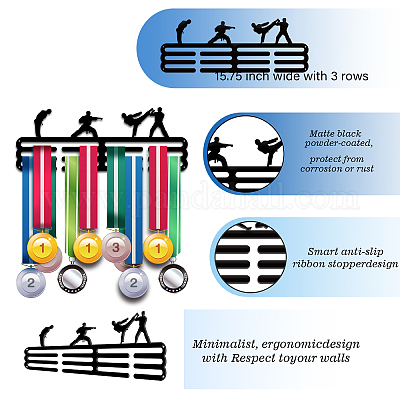 Модная железная вешалка для медалей ODIS-WH0021-249-1