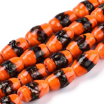 Бусины ручной работы бусины золотого песка LAMP-T006-01I-1