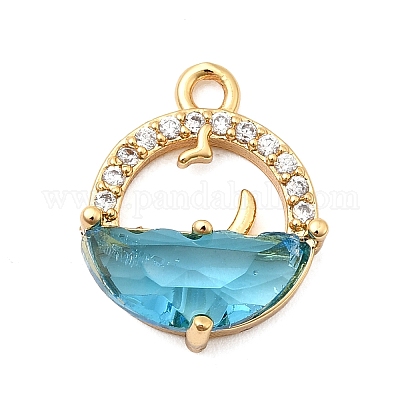 Латунные микро проложить кубического циркония подвески KK-F916-25G-1