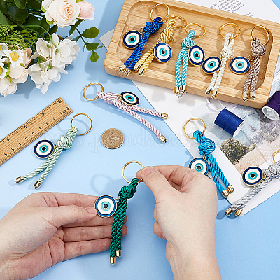 Нейлоновая нить и железные разрезные брелоки keychian KEYC-FH00050-1