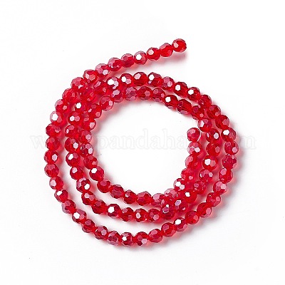 Гальванические стеклянные бусины EGLA-R015-4mm-20-1