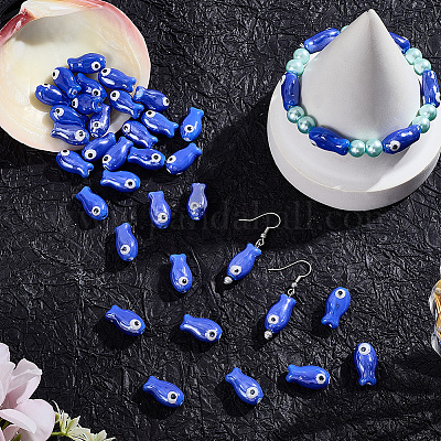 40 шт. фарфоровые керамические бусины ручной работы PORC-LT0001-07-1