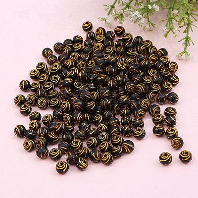 Непрозрачные акриловые бусины ACRC-WH0002-01A-1