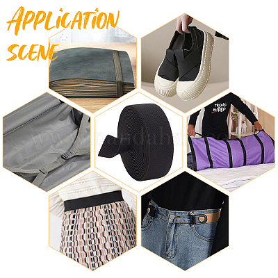 Нейлоновая плоская эластичная резинка EC-BC0001-52A-1