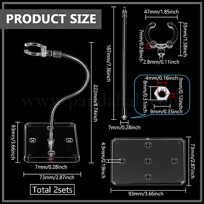 Собранные прямоугольные стойки для демонстрации фигурок из пластика PS с регулируемым железным кронштейном ODIS-WH0100-12D-1