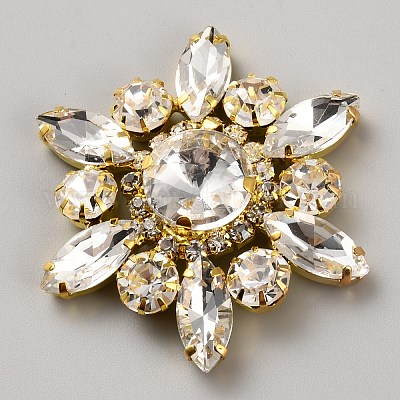 Аксессуары для цветочных украшений из горного хрусталя DIY-WH0622-163G-01-1