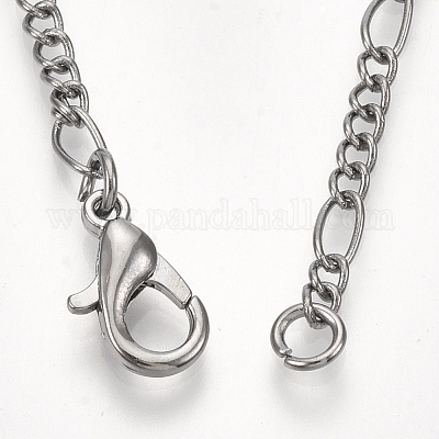 Изготовление колье из цепочки Figaro из латуни MAK-T006-03B-1