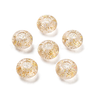 Прозрачного акрилового Европейский бисером TACR-P009-A01-03-1