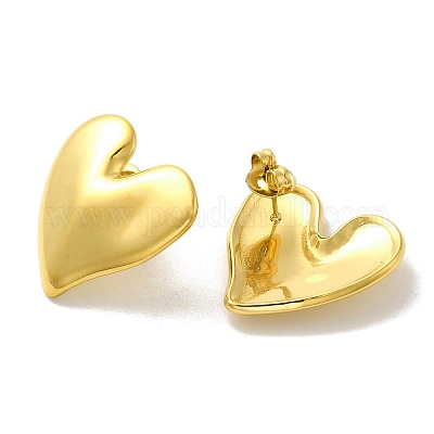 Серьги-гвоздики из нержавеющей стали 304 с ионным покрытием (IP) EJEW-K268-06G-1