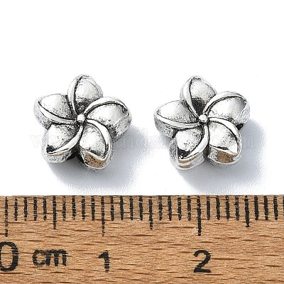 Сплавочные овальные бусины тибетского стиля  TIBEB-F065-01AS-02-1