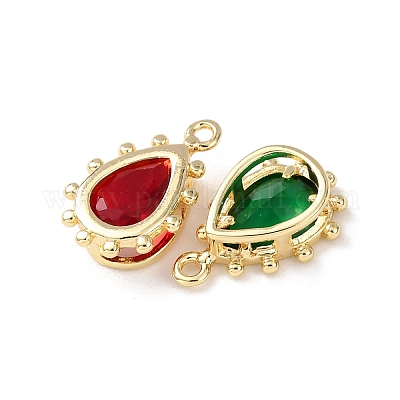 Латунь стекло амулеты&nbsp;KK-Z141-11G-01-1