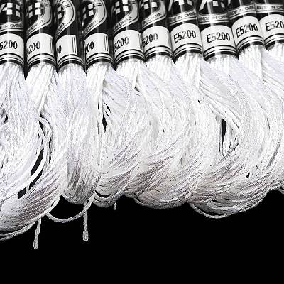 10 моток двухслойной мулине из металлизированного полиэстера для вышивания OCOR-Q057-A19-1