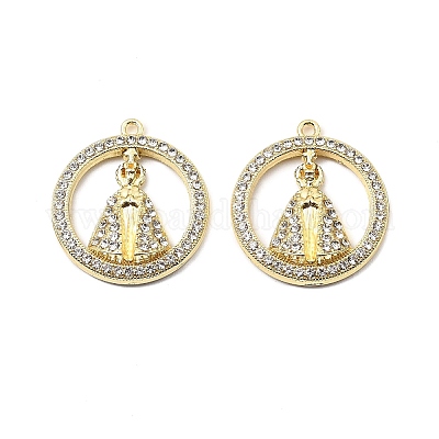 Подвески из сплава и страза FIND-B051-04G-1