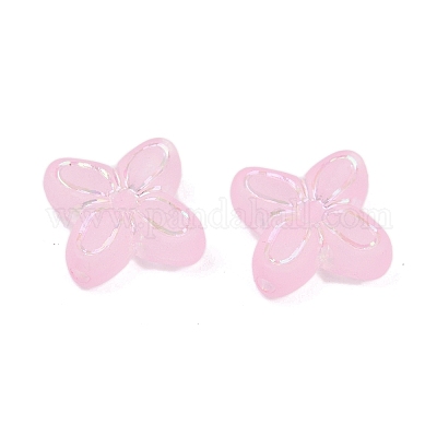 Матовые прозрачные акриловые бусины OACR-P029-09B-01-1