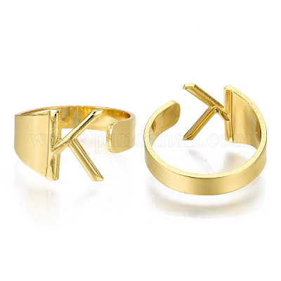 Сплав манжеты кольца пальцев X-RJEW-S038-195K-G-NR-1