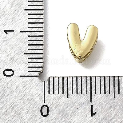 Латунные микро-паве кубические цирконии буквы многорядные звенья KK-D295-32G-22-1