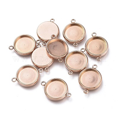 Ионное покрытие (IP) 304 нержавеющая сталь кабошон коннектор настройки STAS-I161-03E-RG-1