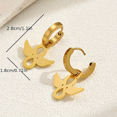 Модные серьги-кольца из нержавеющей стали 201 OI0836-1