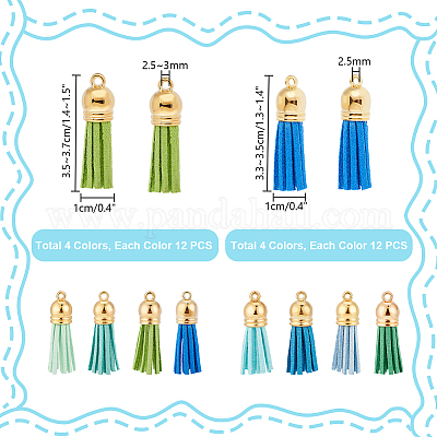 Искусственные замши кисточкой подвесные украшения FIND-PH0002-57A-1