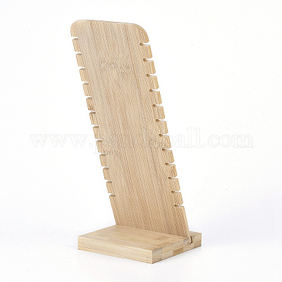 Expositor para 9 collares soporte de bambú 