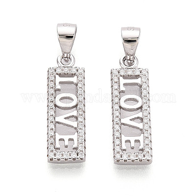 925 подвеска в форме сердца с хамсой из стерлингового серебра с микропаве из прозрачных кубических цирконий STER-N016-101P-1