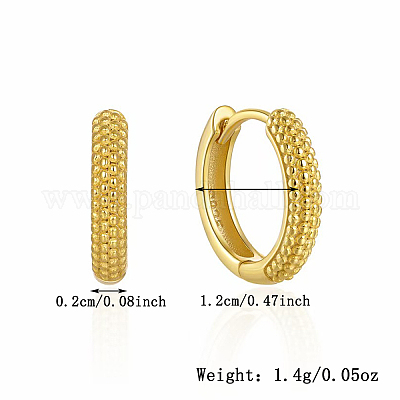 Модные простые круглые серьги-кольца из стерлингового серебра s925 для работы и повседневной носки PV4138-1-1