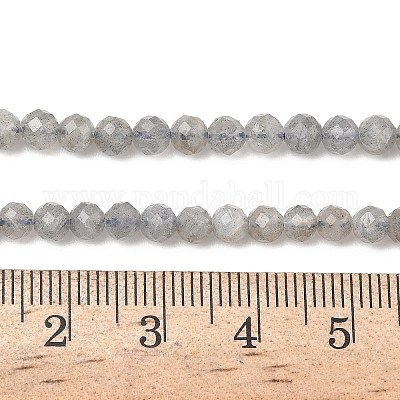Природные лабрадорита бисер нитей G-L642-F07-4mm-1
