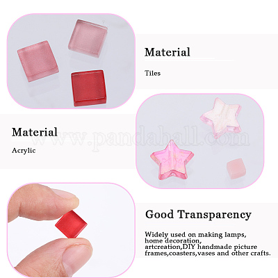 Стеклянная мозаика с градиентом цвета MOSA-WH0001-05D-1