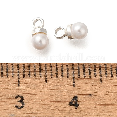 Подвески из искусственного жемчуга из латуни и АБС KK-B121-01S-1