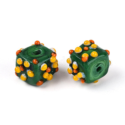 Perles vernissées manuelles&nbsp;LAMP-N038-04D-1