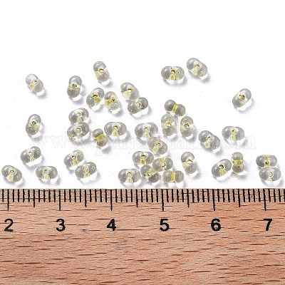 Светящиеся стеклянные бусины SEED-A033-07K-1