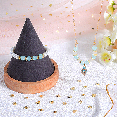 40 шт. Латунные дистанционные бусины KK-BBC0014-48G-1