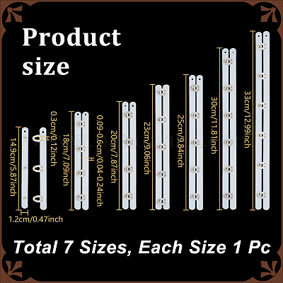 7 шт. 7 стиля корсет из нержавеющей стали бюск FIND-NB0006-66-1