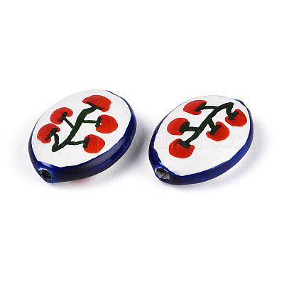 Фарфоровые бусины ручной работы PORC-T134-10-1