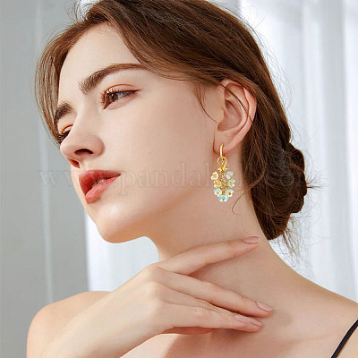 36 шт. 12 стиля акриловых цветочных подвесных украшений HJEW-CA00069-1