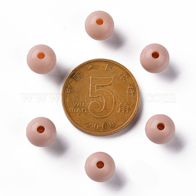 Непрозрачные акриловые бусины MACR-S370-C8mm-34-1