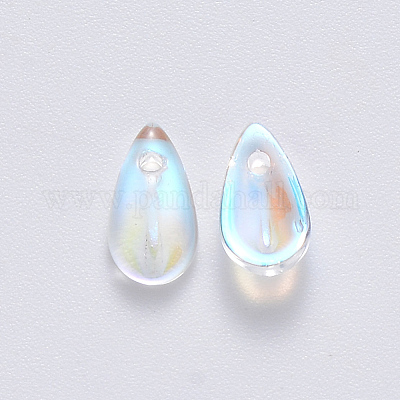 Прозрачные брызги окрашенные стеклянные подвески GLAA-R211-07-B01-1