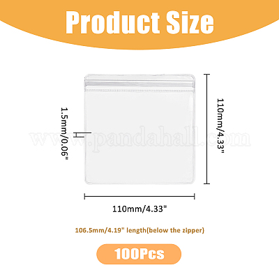 Прямоугольные лазерные сумки из ПВХ с застежкой-молнией ABAG-WH0052-02-1