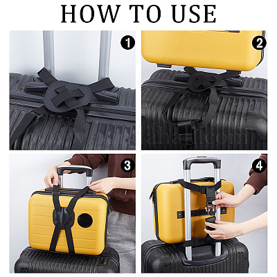 Adjustable Luggage Straps Bag Bungees for Add a Bag Easy to Travel