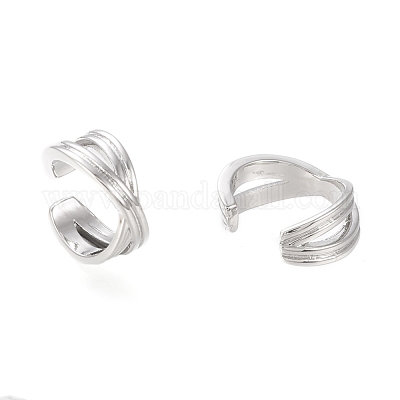 Серьги-манжеты из латуни EJEW-I249-20P-1