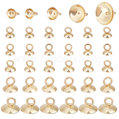 110 шт. 5 размера 304 нержавеющая сталь бусины колпачки подвески STAS-BC0003-49-1