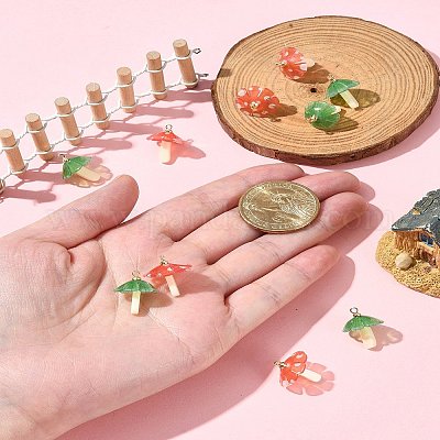 10шт 2 цвета пластиковые подвески KY-FS0001-32-1