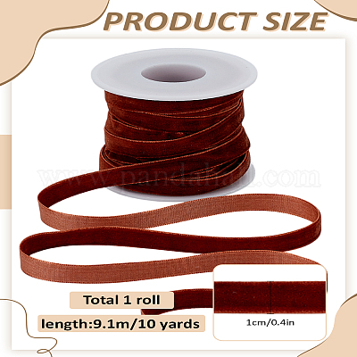 10 ярд односторонней бархатной ленты SRIB-LP0001-02M-1