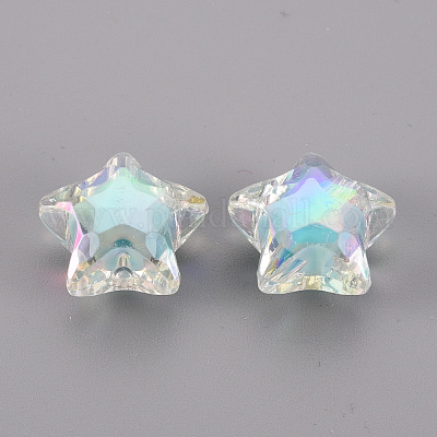 Прозрачные акриловые бусины TACR-S152-18D-1