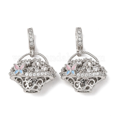 Латунный микро-паве кубический цирконий KK-A279-10P-1