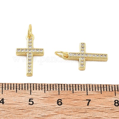 Латунные микро проложить кубического циркония подвески KK-C092-21B-G-1